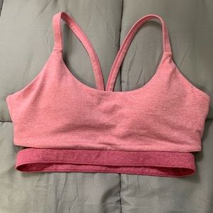 We Me Soft Stretch Pink Strappy Sports Bra